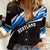 Scotland Lion Women Casual Shirt with Blue and White Saltire and Tartan Pattern - Wonder Print Shop