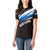 Scotland Lion Women Polo Shirt with Blue and White Saltire and Tartan Pattern - Wonder Print Shop