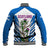 Scotland Thistle and Saltire Baseball Jacket with Blue and White National Design - Wonder Print Shop
