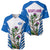 Scotland Thistle and Saltire Baseball Jersey with Blue and White National Design - Wonder Print Shop