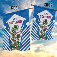 Scotland Thistle and Saltire Garden Flag with Blue and White National Design - Wonder Print Shop