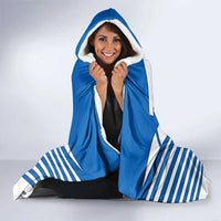 Scotland Thistle and Saltire Hooded Blanket with Blue and White National Design - Wonder Print Shop