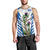 Scotland Thistle and Saltire Men Tank Top with Blue and White National Design - Wonder Print Shop