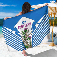 Scotland Thistle and Saltire Sarong with Blue and White National Design - Wonder Print Shop
