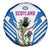 Scotland Thistle and Saltire Spare Tire Cover with Blue and White National Design - Wonder Print Shop