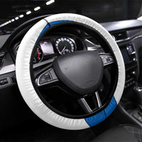 Scotland Thistle and Saltire Steering Wheel Cover with Blue and White National Design - Wonder Print Shop