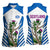 Scotland Thistle and Saltire Women Sleeveless Polo Shirt with Blue and White National Design - Wonder Print Shop
