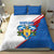 Scotland Blue Tartan Bedding Set with Crest and Saltire Shield Design - Wonder Print Shop