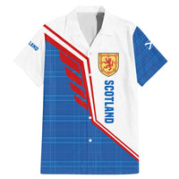 Scotland Blue Tartan Family Matching Mermaid Dress and Hawaiian Shirt with Crest and Saltire Shield Design - Wonder Print Shop