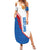 Scotland Blue Tartan Family Matching Summer Maxi Dress and Hawaiian Shirt with Crest and Saltire Shield Design - Wonder Print Shop