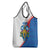 Scotland Blue Tartan Grocery Bag with Crest and Saltire Shield Design - Wonder Print Shop