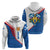Scotland Blue Tartan Hoodie with Crest and Saltire Shield Design - Wonder Print Shop