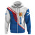 Scotland Blue Tartan Hoodie with Crest and Saltire Shield Design - Wonder Print Shop