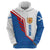 Scotland Blue Tartan Hoodie with Crest and Saltire Shield Design - Wonder Print Shop
