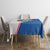 Scotland Blue Tartan Tablecloth with Crest and Saltire Shield Design - Wonder Print Shop