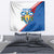 Scotland Blue Tartan Tapestry with Crest and Saltire Shield Design - Wonder Print Shop