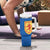 Scotland Blue Tartan Tumbler With Handle with Crest and Saltire Shield Design - Wonder Print Shop