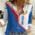 Scotland Blue Tartan Women Casual Shirt with Crest and Saltire Shield Design - Wonder Print Shop