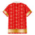 Armenian Traditional Red Hawaiian Shirt with Gold Cross Pattern and Flag Crest - Wonder Print Shop
