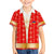 Armenian Traditional Red Hawaiian Shirt with Gold Cross Pattern and Flag Crest - Wonder Print Shop