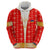 Armenian Traditional Red Hoodie with Gold Cross Pattern and Flag Crest - Wonder Print Shop
