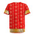 Armenian Traditional Red Rugby Jersey with Gold Cross Pattern and Flag Crest - Wonder Print Shop
