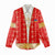 Armenian Traditional Red Women Casual Shirt with Gold Cross Pattern and Flag Crest - Wonder Print Shop