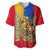 Armenia Flag Baseball Jersey with National Coat of Arms and Map Design - Wonder Print Shop