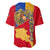 Armenia Flag Baseball Jersey with National Coat of Arms and Map Design - Wonder Print Shop