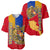 Armenia Flag Baseball Jersey with National Coat of Arms and Map Design - Wonder Print Shop