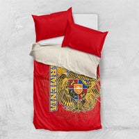 Armenia Flag Bedding Set with National Coat of Arms and Map Design - Wonder Print Shop