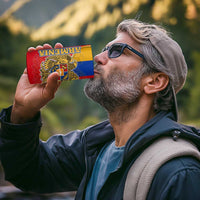 Armenia Flag 4 in 1 Can Cooler Tumbler with National Coat of Arms and Map Design - Wonder Print Shop