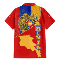 Armenia Flag Family Matching Mermaid Dress and Hawaiian Shirt with National Coat of Arms and Map Design - Wonder Print Shop