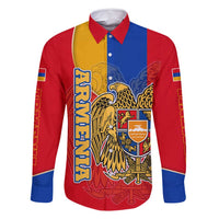 Armenia Flag Family Matching Mermaid Dress and Hawaiian Shirt with National Coat of Arms and Map Design - Wonder Print Shop