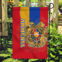 Armenia Flag Garden Flag with National Coat of Arms and Map Design - Wonder Print Shop
