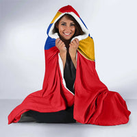 Armenia Flag Hooded Blanket with National Coat of Arms and Map Design - Wonder Print Shop