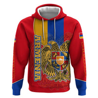 Armenia Flag Hoodie with National Coat of Arms and Map Design - Wonder Print Shop