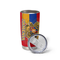 Armenia Flag Tumbler Cup with National Coat of Arms and Map Design - Wonder Print Shop