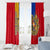 Armenia Flag Window Curtain with National Coat of Arms and Map Design - Wonder Print Shop