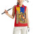 Armenia Flag Women Sleeveless Polo Shirt with National Coat of Arms and Map Design - Wonder Print Shop