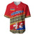 Armenia Traditional Pattern Baseball Jersey with Floral Motif and National Flag Design - Wonder Print Shop
