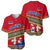 Armenia Traditional Pattern Baseball Jersey with Floral Motif and National Flag Design - Wonder Print Shop