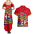 Armenia Traditional Pattern Couples Matching Summer Maxi Dress and Hawaiian Shirt with Floral Motif and National Flag Design - Wonder Print Shop