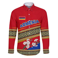 Armenia Traditional Pattern Family Matching Puletasi and Hawaiian Shirt with Floral Motif and National Flag Design - Wonder Print Shop