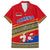 Armenia Traditional Pattern Family Matching Summer Maxi Dress and Hawaiian Shirt with Floral Motif and National Flag Design - Wonder Print Shop