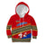 Armenia Traditional Pattern Kid Hoodie with Floral Motif and National Flag Design - Wonder Print Shop