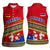 Armenia Traditional Pattern Women Sleeveless Polo Shirt with Floral Motif and National Flag Design - Wonder Print Shop