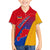 Armenia Flag Colors Family Matching Summer Maxi Dress and Hawaiian Shirt with National Emblem and Map Design - Wonder Print Shop