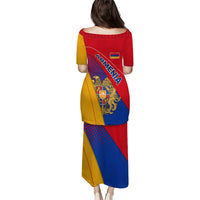 Armenia Flag Colors Puletasi with National Emblem and Map Design - Wonder Print Shop