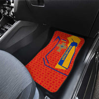 Armenia Flag-Inspired Car Mats with Ornamental Cross and Geometric Pattern Design - Wonder Print Shop